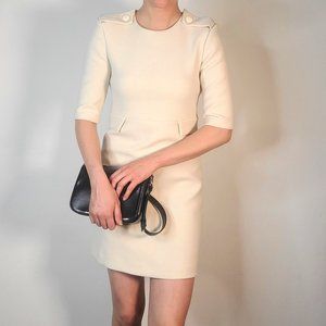 Zara Tweed Mini Dress - Beige - XS